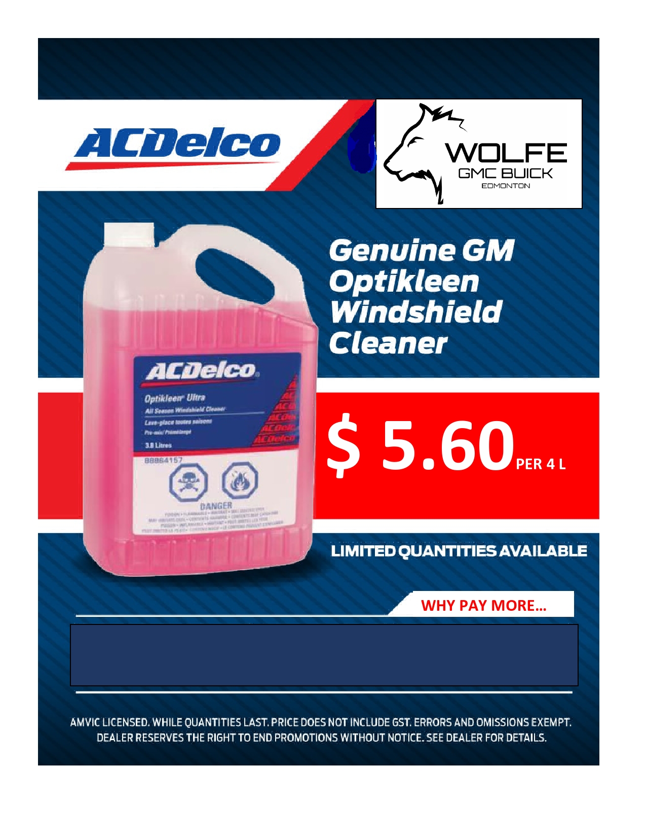 Genuine GM Optikleen Windshield Cleaner